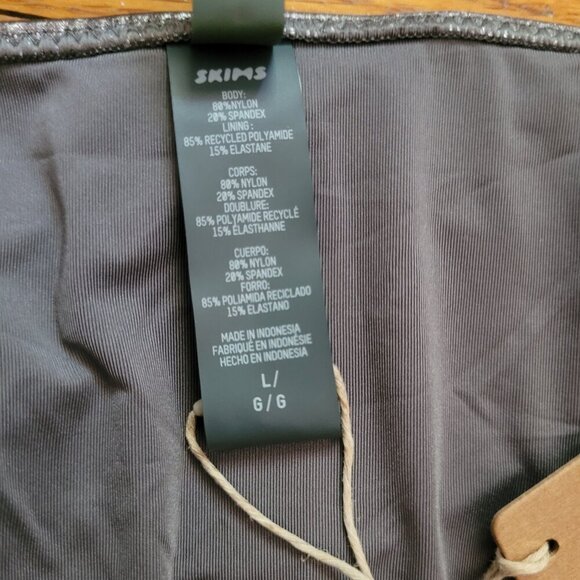 NWT SKIMS | Metallic Swim Tie Bikini Bottom | Sz. L - Picture 6 of 8